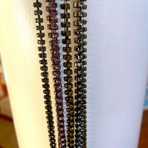 NWT J. CREW One Sparkling Crystal Silver Necklace